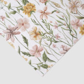 Waterverf Wildflower Meadow Floral Pattern Tissuepapier (Detail)