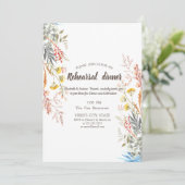 Waterverf Wildflower Meadow Gedroogd Kaart (Staand voorkant)