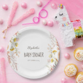 Waterverf Wildflower Meadow Gedroogd Papieren Bordje (Feest)