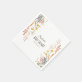 Waterverf Wildflower Meadow Gedroogd Servet (Hoek)