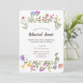 Waterverf Wildflower Meadow Kaart (Staand voorkant)