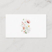 Waterverf Wildflower Meadow Luier Raffle Informatiekaartje (Achterkant)