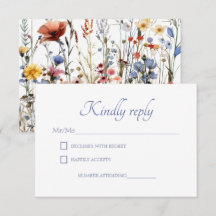 Waterverf Wildflower Meadow