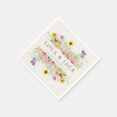 Waterverf Wildflower Meadow Servet (Hoek)