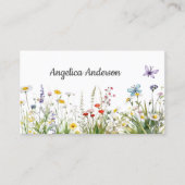 Waterverf Wildflower Meadow Visitekaartje (Voorkant)