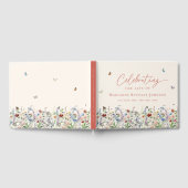 Waterverf Wildflower Memorial viering van het leve Gastenboek (Volledig)