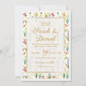 Waterverf Wildflower Millefleur Kaart (Voorkant)