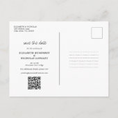 Waterverf Wildflower Mountain | Datum opslaan Aankondigingskaart (Achterkant)