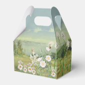 Waterverf Wildflower Mountain Landscape Wedding Bedankdoosjes (Achterkant)