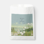 Waterverf Wildflower Mountain Landscape Wedding Bedankzakje (Voorkant)