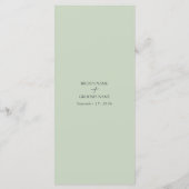 Waterverf Wildflower Mountain Landscape Wedding Menu (Achterkant)