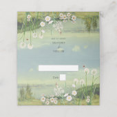 Waterverf Wildflower Mountain Landscape Wedding Plaatskaartje (Buitenkant ongevouwen)