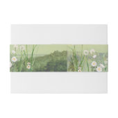 Waterverf Wildflower Mountain Landscape Wedding Uitnodigingen Wikkel (Achterkant Voorbeeld)