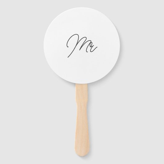 Waterverf Wildflower Mr of Mrs Game Handwaaier (Achterkant)