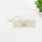 Waterverf Wildflower Oorbel Hoops Studs Display Mini Visitekaartjes (Bureau)