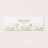 Waterverf Wildflower Oorbel Hoops Studs Display Mini Visitekaartjes (Voorkant)