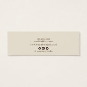 Waterverf Wildflower Oorbel Hoops Studs Display Mini Visitekaartjes (Achterkant)