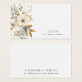 Waterverf Wildflower Oorbel Sieraden Display Kaart (Voorkant /achterkant)