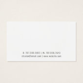 Waterverf Wildflower Oorbel Sieraden Display Kaart (Achterkant)