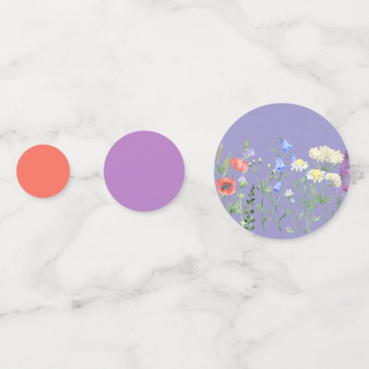 Waterverf Wildflower Pastel Confetti (Achterkanten)