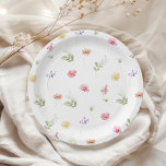 Waterverf Wildflower patroon baby shower Papieren Bordje<br><div class="desc">Waterverf Wildbloempatroon baby shower Papieren Borden Overeenkomende items beschikbaar.</div>