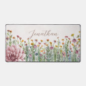 Waterverf Wildflower Pattern Bureaumat (Voorkant)