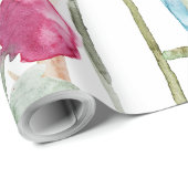 Waterverf Wildflower Pattern Cadeaupapier (Rol Hoek)