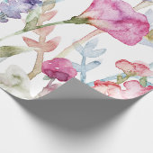 Waterverf Wildflower Pattern Cadeaupapier (Hoek)