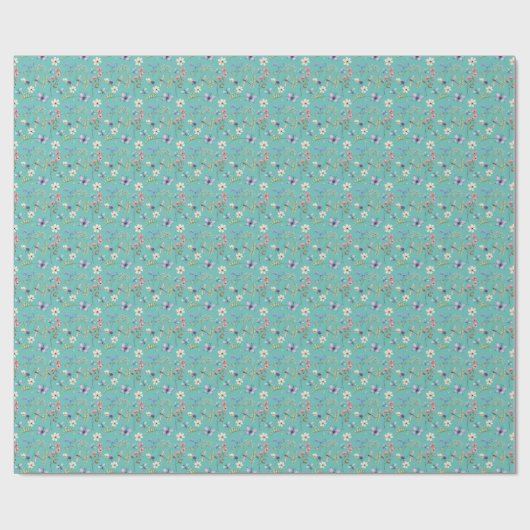 Waterverf Wildflower Pattern Cadeaupapier (Vlak)