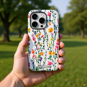Waterverf Wildflower Pattern iPhone Hoesje