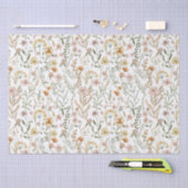 Waterverf Wildflower Pattern Tissuepapier (Craft)