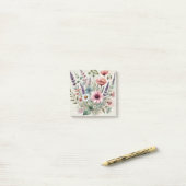 Waterverf Wildflower Perfect voor de lente en de z Post-it® Notes (Op bureau)