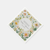 Waterverf Wildflower rustiek Boho Baby shower Servet (Hoek)