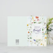 Waterverf Wildflower Scripture Church Bulletin (Staand voorkant)