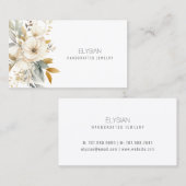 Waterverf Wildflower Sieraden Designer Artisan Visitekaartje (Voorkant / Achterkant)