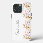 Waterverf Wildflower Spring Meadow Valentijnsdag Case-Mate iPhone Case (Achterkant)