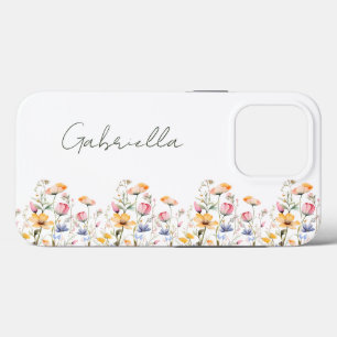 Waterverf Wildflower Spring Meadow Valentijnsdag Case-Mate iPhone Case
