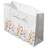 Waterverf Wildflower Spring Meadow Valentijnsdag Groot Cadeauzakje