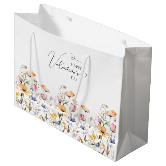 Waterverf Wildflower Spring Meadow Valentijnsdag Groot Cadeauzakje