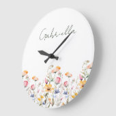 Waterverf Wildflower Spring Meadow Valentijnsdag Grote Klok (Hoek)