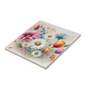 Waterverf Wildflower Spring & Summer Decor Tegeltje (Zijkant)