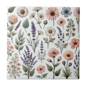 Waterverf Wildflower Spring & Summer Decor Tegeltje