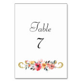 Waterverf Wildflower Spring Summer Wedding Kaart (Voorkant)