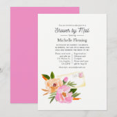 Waterverf Wildflower Spring Vrijgezellenfeest per  Kaart (Voorkant / Achterkant)