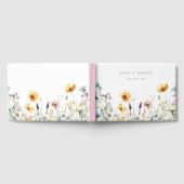 Waterverf Wildflower Spring Wedding Gastenboek (Volledig)
