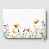 Waterverf Wildflower Spring Wedding Gastenboek (Achterkant)