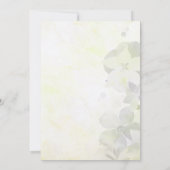 Waterverf Wildflower Spring Wedding Kaart (Achterkant)