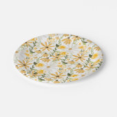 Waterverf Wildflower Springtime Florals Papieren Bordje (Gekanteld)