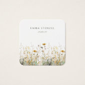Waterverf Wildflower Square Visitekaartje (Voorkant)
