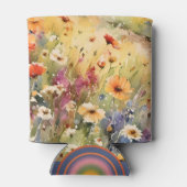 Waterverf Wildflower Summer Blikjeskoeler (Achterkant)